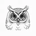 owl in forest with a clock and my family name Pranam dev on it for forearms tattoo design idea