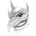 eye devil tattoo design idea