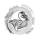 dodo tattoo design idea