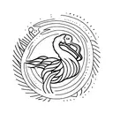 dodo tattoo design idea