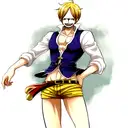 One piece Sanji scene manga  tattoo design idea
