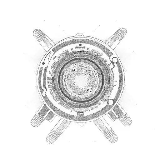 camera focus ring with numbers for kids birthdays tattoo design idea