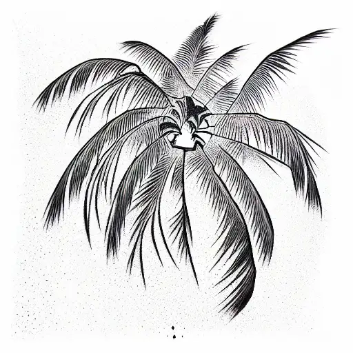 Palm Tree tattoo design idea