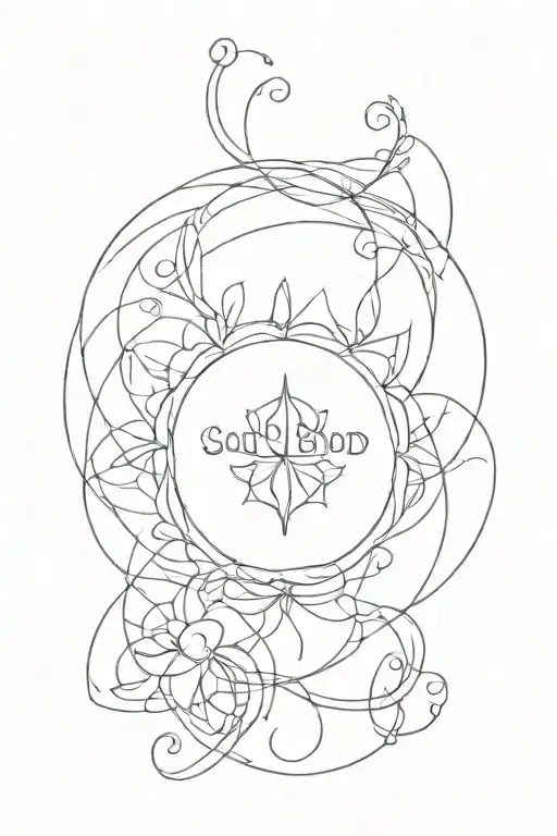 soul body mind tattoo design idea