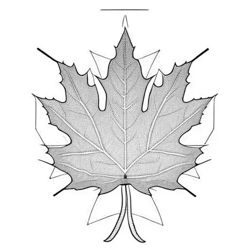 Maple Leaf tattoo design idea