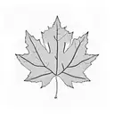 Maple Leaf tattoo design idea