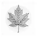 Maple Leaf tattoo design idea