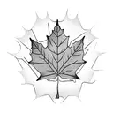 Maple Leaf tattoo design idea