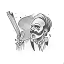 bartender tattoo design idea