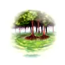 Forest tattoo design idea