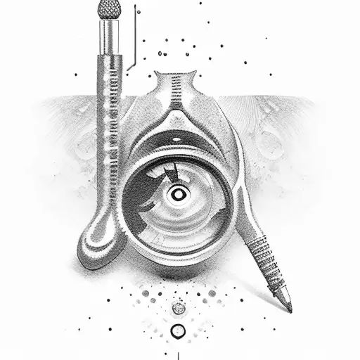 police with pepper spray gun tattoo design idea