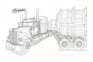 kenworth t909 tattoo design idea
