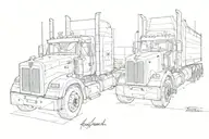 kenworth t909 tattoo design idea