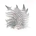 Fern Tree tattoo design idea