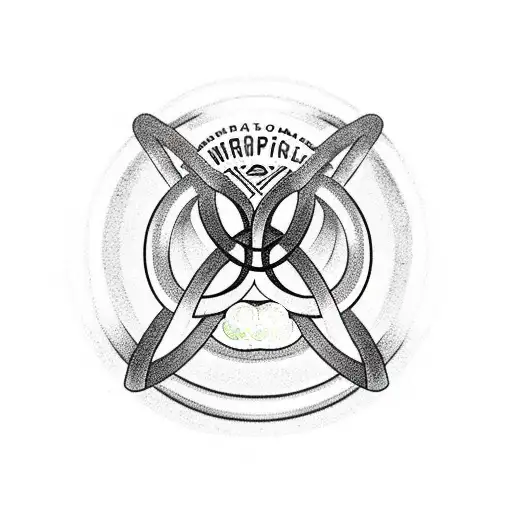 Olympic weightlifter outline with Olympic rings  tattoo design idea