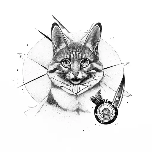 rocket tattoo design idea