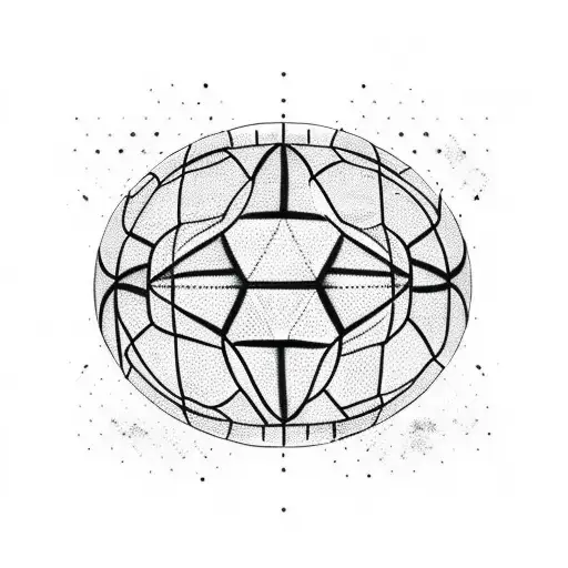 A minimalist tattoo of a football field with binary code representing the players tattoo design idea