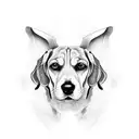 beagle tattoo design idea