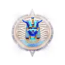 egyptian pharaoh, hieroglyphs tattoo design idea