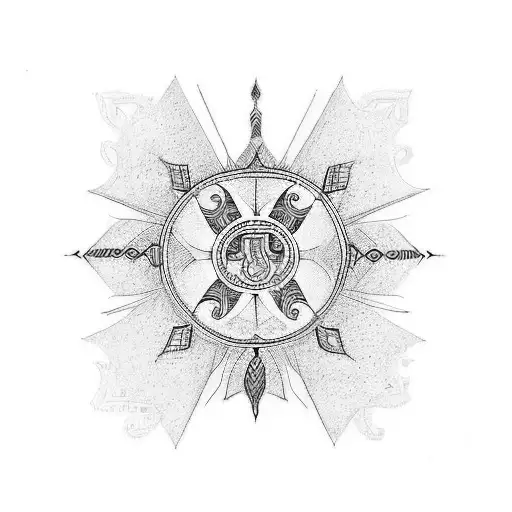 Design a tattoo inspired by the Ponniyin Selvan novels that incorporates elements of the Chola Empire, including a sword tattoo design idea