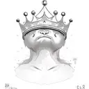  name Caleb with a king crown  tattoo design idea
