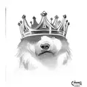  name Caleb with a king crown  tattoo design idea