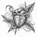  karter with heartbeat line tattoo design idea