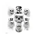 Raven , RIP , tombstone , grandad , 1986-1987 tattoo design idea