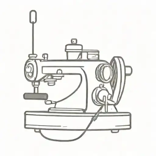 A tattoo of an espresso machine with a vintage, retro look and feel tattoo design idea