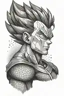Vegeta tattoo design idea