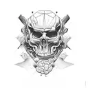 broken brain of once a smart and good-natured child, that has slowly fallen apart because their life was cruel tattoo design idea