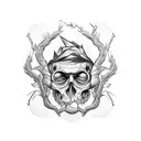 broken brain of once a smart and good-natured child, that has slowly fallen apart because their life was cruel tattoo design idea