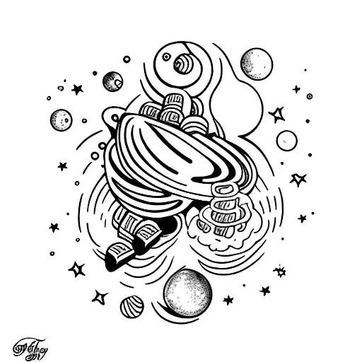 Milky Way chocolate tattoo design idea