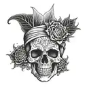 skull omerta tattoo tattoo design idea