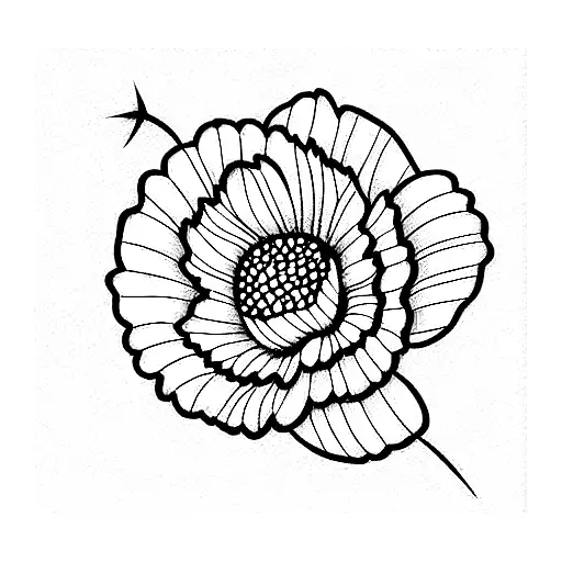 simple birth flowers of march, november, and september  tattoo design idea