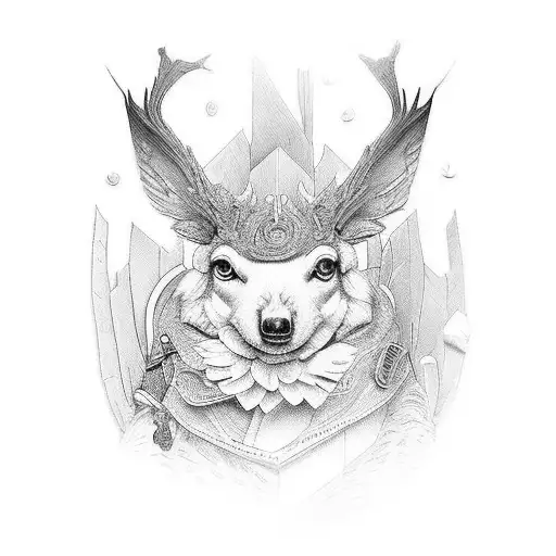 A beautifully detailed wooden workbench adorned with various woodworking tools tattoo design idea