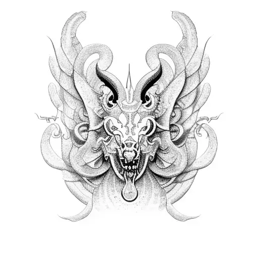 Design a dotwork tattoo where a helix transforms into the body of a majestic griffin tattoo design idea