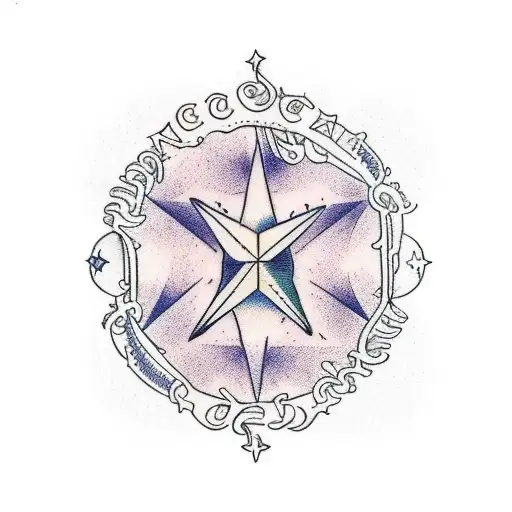 natal chart tattoo design idea