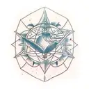 natal chart tattoo design idea