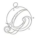question mark with light tattoo design idea