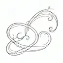 question mark with light tattoo design idea