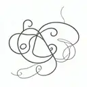 question mark with light tattoo design idea