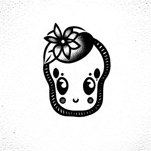 random cute carton characters  tattoo design idea