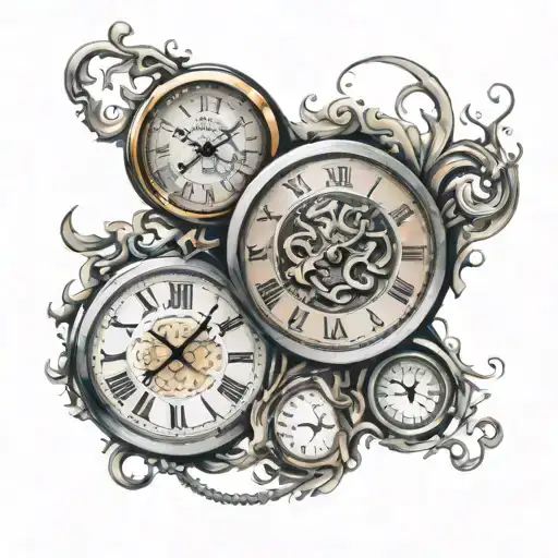 clock 11:44 tattoo design idea