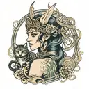 Goddess Hecate  tattoo design idea