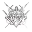 Gundam ttgl tattoo design idea