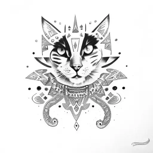 my daughters names "Cassidy" and "MacKenzie" with tribal feel tattoo design idea