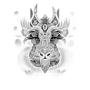 my daughters names "Cassidy" and "MacKenzie" with tribal feel tattoo design idea