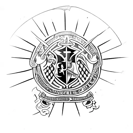 Harry Potter wand integrated with technology symbols tattoo design idea