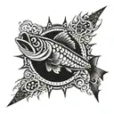 Nemo spearin Barracuda tattoo design idea